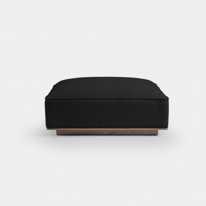 Harbour Santorini Ottoman - Oak Natural, Harbour Belgian Linen Smoke