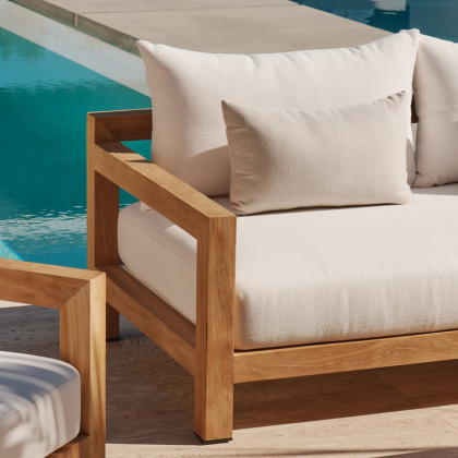 Harbour Throw Pillow Riviera Ivory - Riviera Ivory / 20x20
