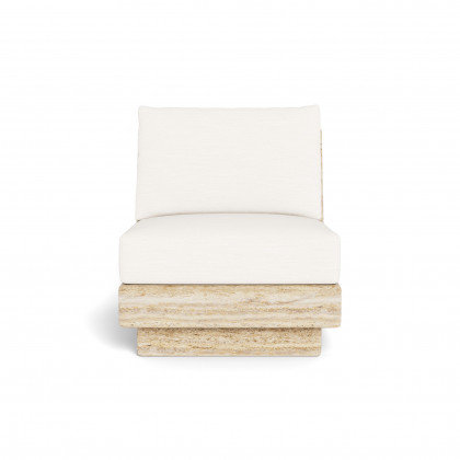 Harbour Tulum Travertine Armless Lounge Chair