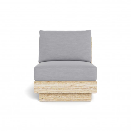 Harbour Tulum Travertine Armless Lounge Chair