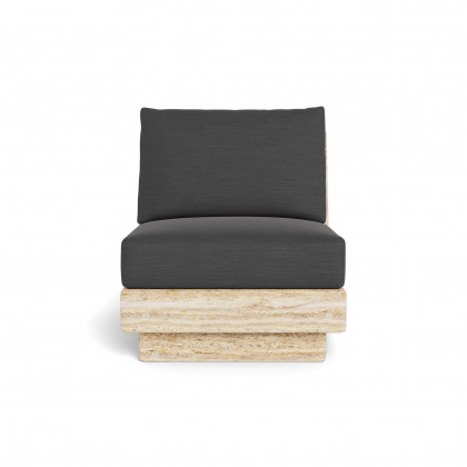 Harbour Tulum Travertine Armless Lounge Chair