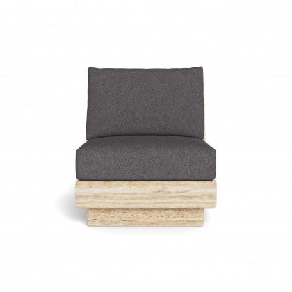 Harbour Tulum Travertine Armless Lounge Chair