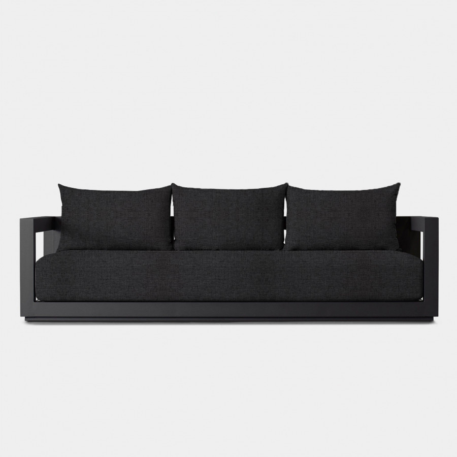Harbour Vaucluse 3 Seat Sofa - Aluminum Asteroid, Copacabana Midnight