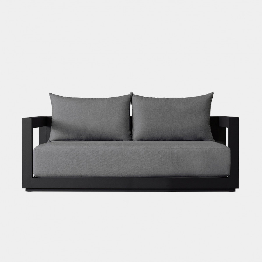 Harbour Vaucluse 2 Seat Sofa - Aluminum Asteroid, Copacabana Midnight, Batyline Silver