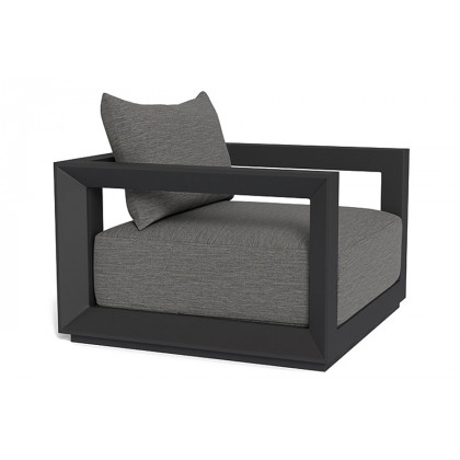 Harbour Vaucluse Lounge Chair - Aluminum Asteroid, Cast Silver