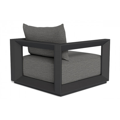 Harbour Vaucluse Lounge Chair - Aluminum Asteroid, Cast Silver