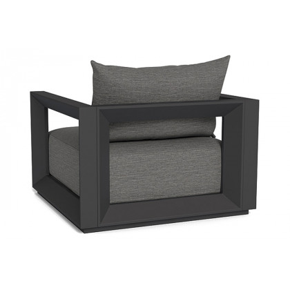 Harbour Vaucluse Lounge Chair - Aluminum Asteroid, Cast Silver