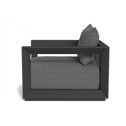 Harbour Vaucluse Lounge Chair - Aluminum Asteroid, Cast Silver