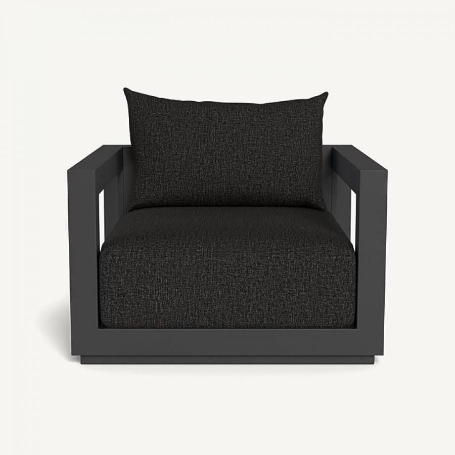 Harbour Vaucluse Lounge Chair - Aluminum Asteroid / Copacabana Midnight / Batyline Silver