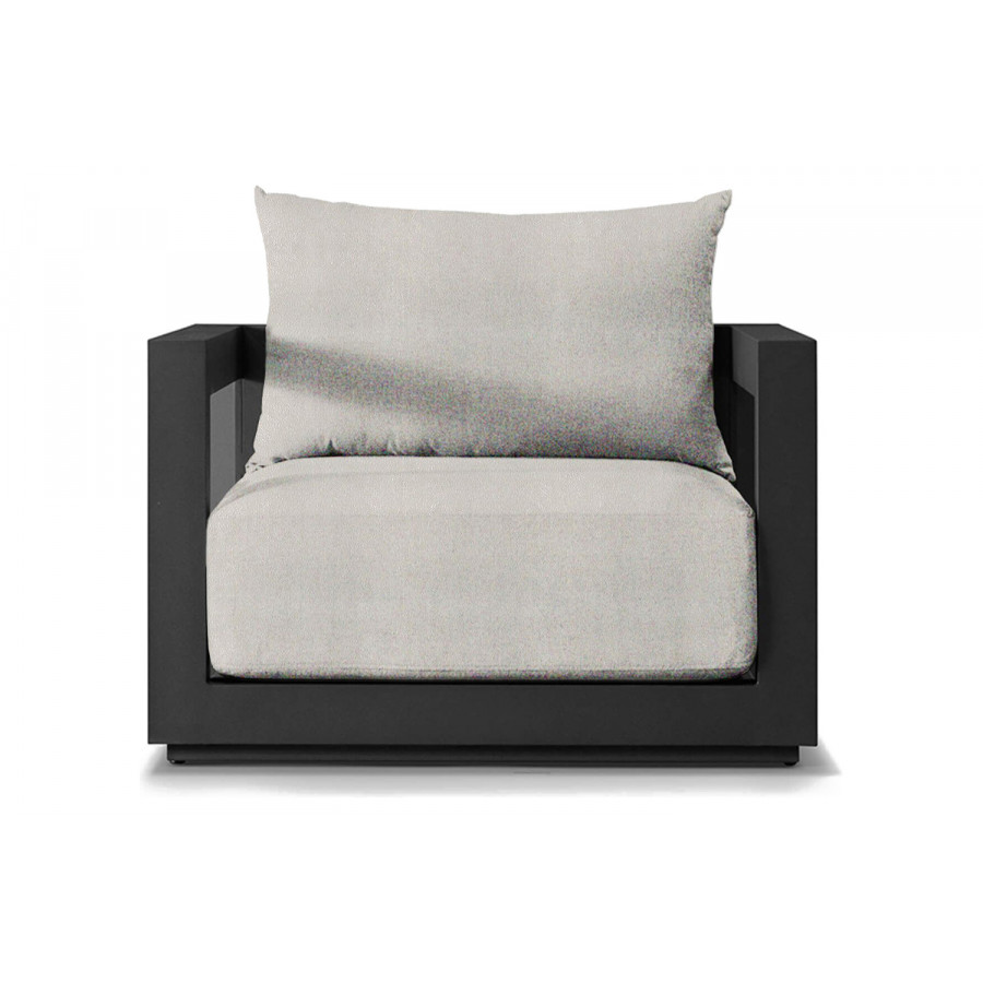 Harbour Vaucluse Lounge Chair - Aluminum Asteroid, Riviera Ivory