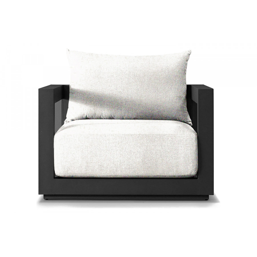 Harbour Vaucluse Swivel Lounge Chair - Aluminum Asteroid, Siesta Ivory