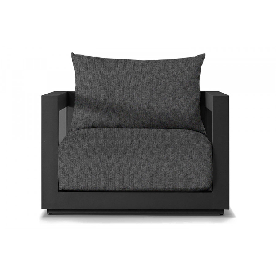 Harbour Vaucluse Swivel Lounge Chair - Aluminum Asteroid, Siesta Slate