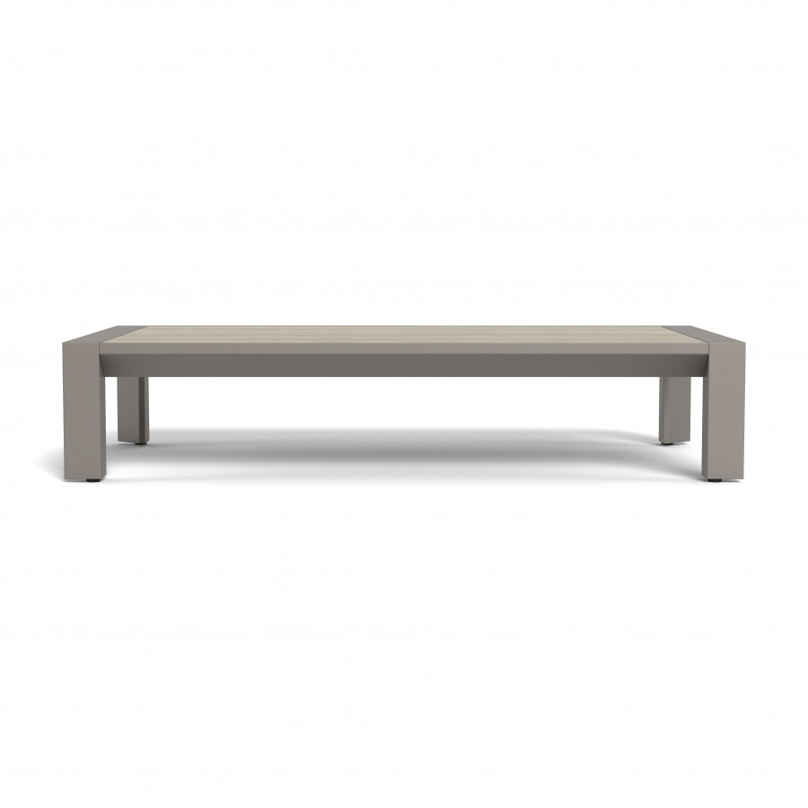 Harbour Vaucluse Coffee Table - Aluminum Taupe / Laminam Grigio