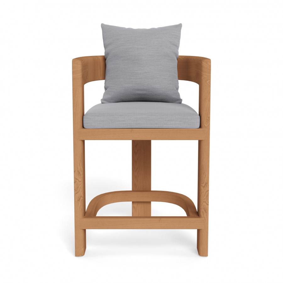Harbour Victoria Teak Counter Stool - Teak Natural / Panama Cloud