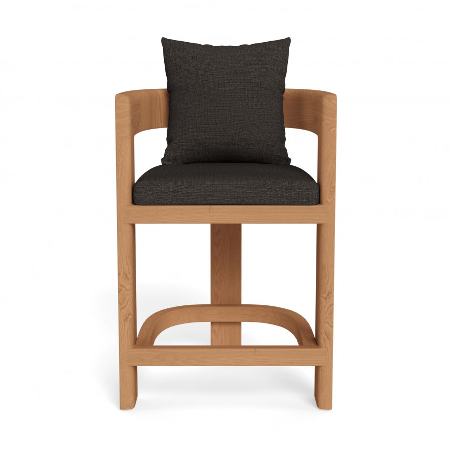 Harbour Victoria Teak Counter Stool - Teak Natural / Stirling Flint