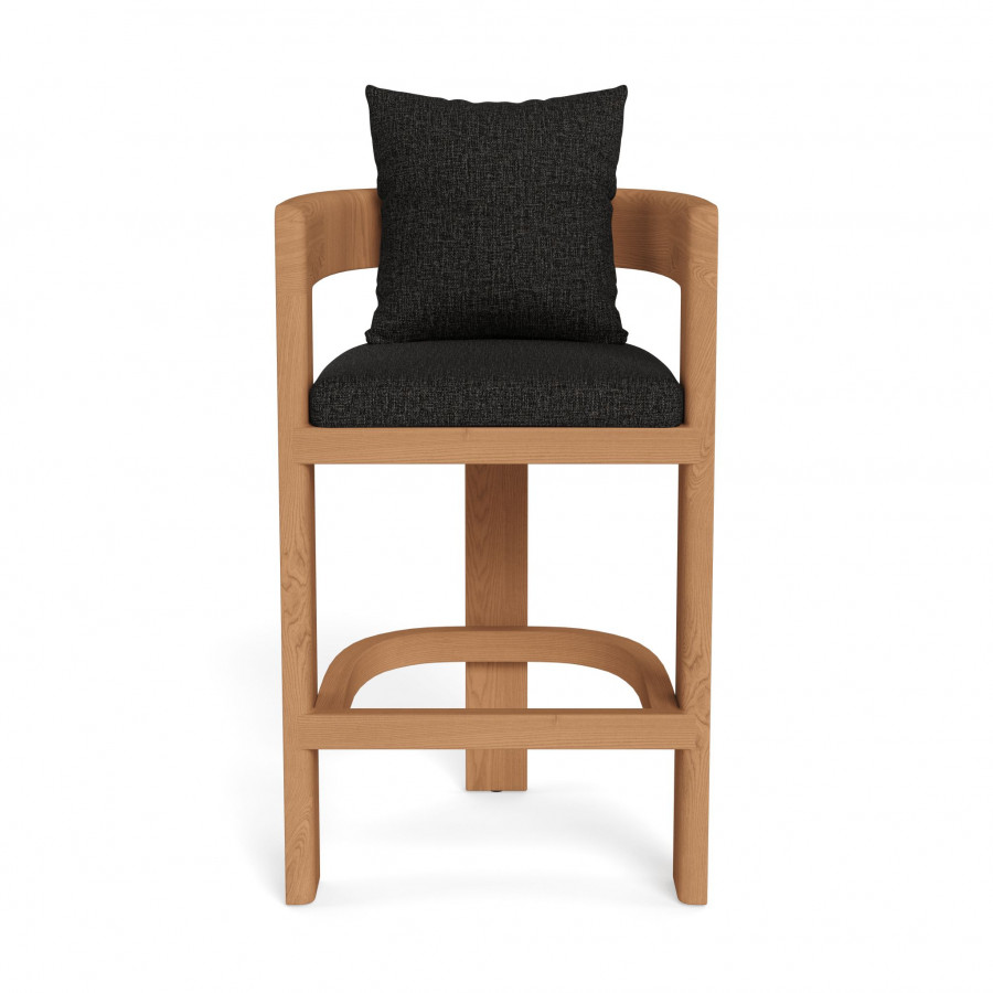 Harbour Victoria Teak Bar Stool - Teak Natural / Copacabana Midnight
