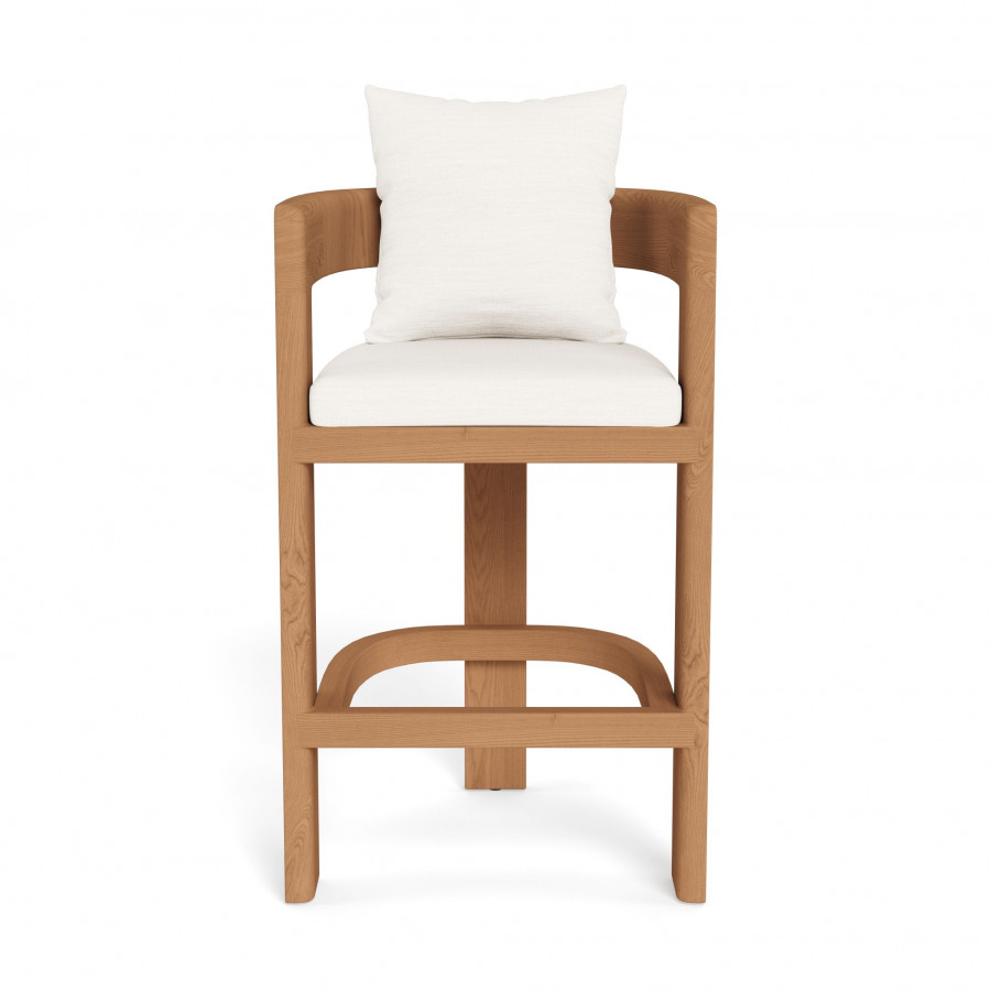 Harbour Victoria Teak Bar Stool - Teak Natural / Panama Blanco