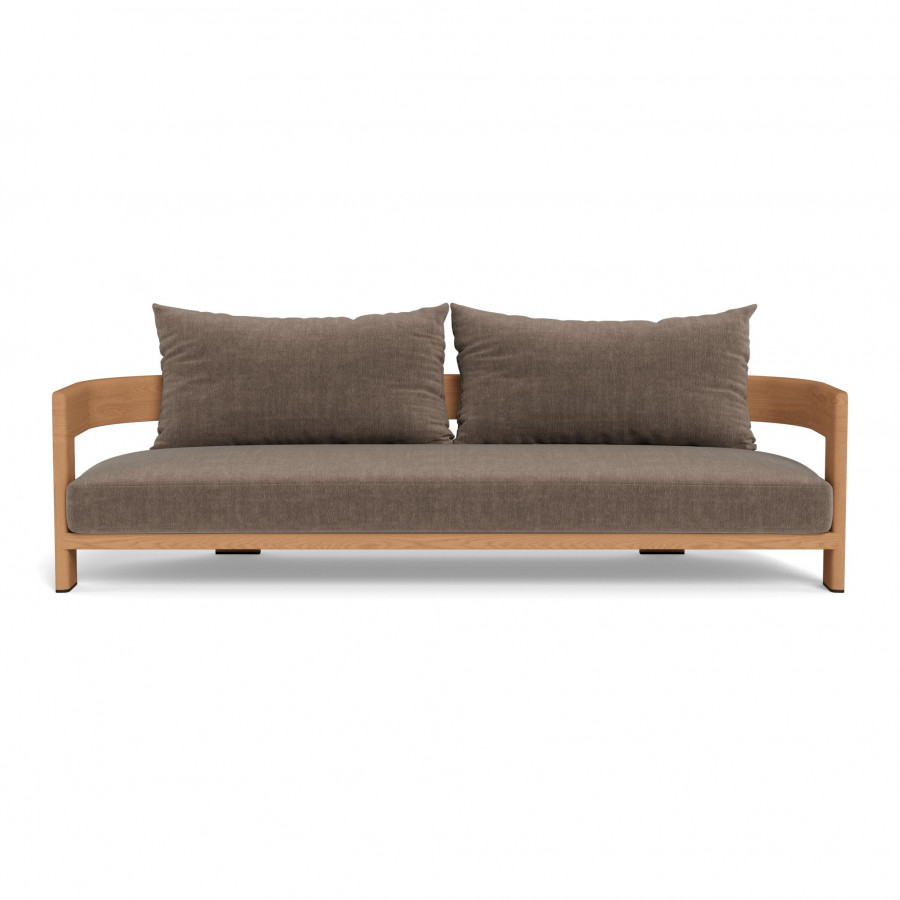 Harbour Victoria Teak 3 Seat Sofa - Teak Natural / Altona Mink
