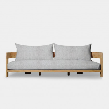 Harbour Victoria Teak 3 Seat Sofa - Teak Natural / Copacabana Sand