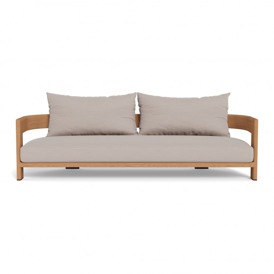 Harbour Victoria Teak 3 Seat Sofa - Teak Natural / Panama Marble