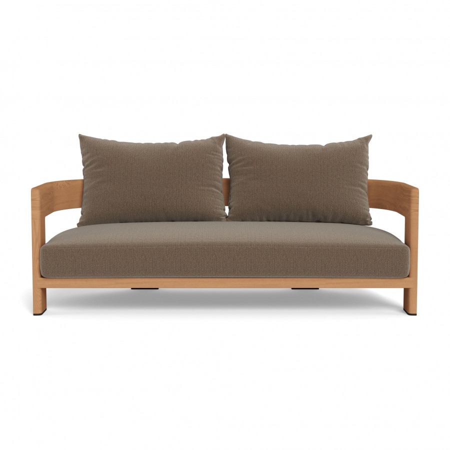 Harbour Victoria Teak 2 Seat Sofa - Teak Natural / Marley Mink