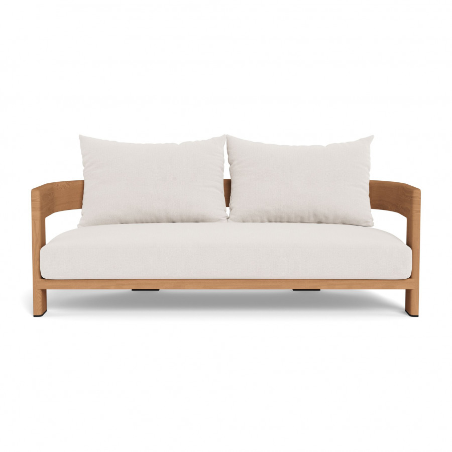 Harbour Victoria Teak 2 Seat Sofa - Teak Natural / Marley Snow