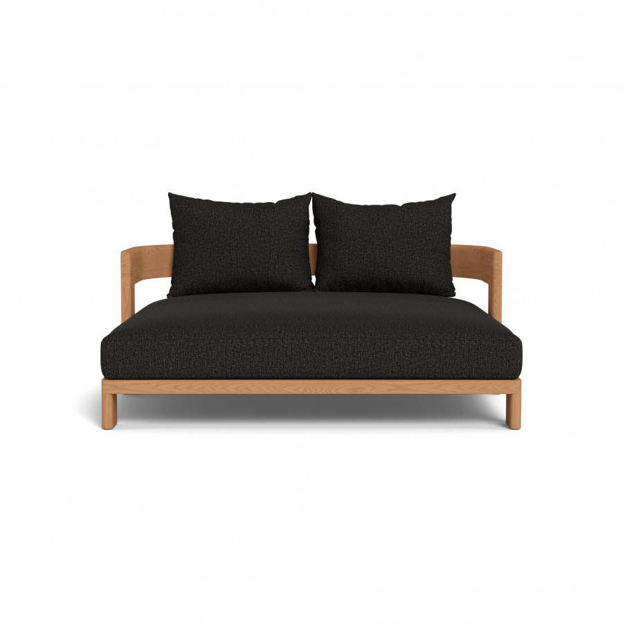 Harbour Victoria Teak Daybed - Teak Natural / Copacabana Midnight