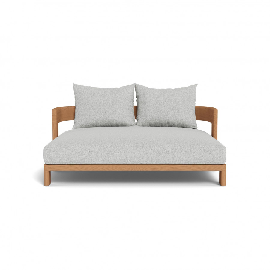 Harbour Victoria Teak Daybed - Teak Natural / Copacabana Sand