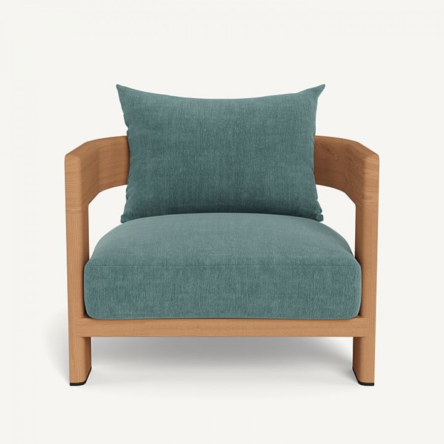 Harbour Victoria Teak Lounge Chair - Teak Natural / Altona Dew