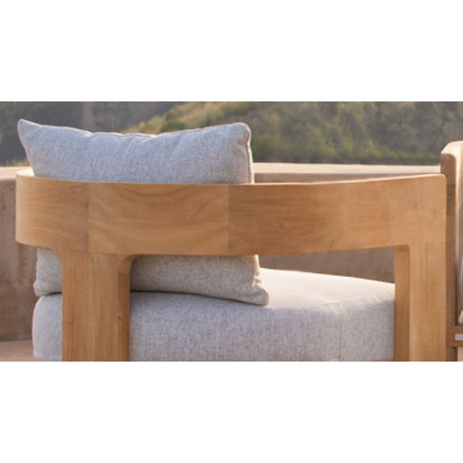 Harbour Victoria Teak Round Slatted Coffee Table in Teak Natural