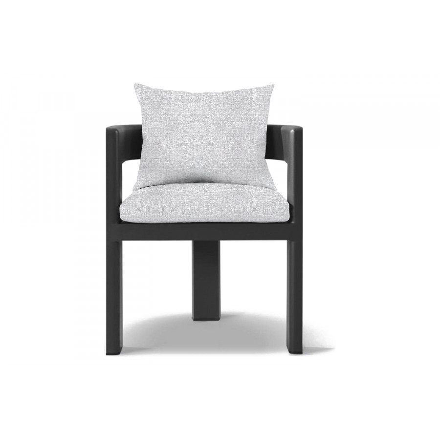 Harbour Victoria Dining Chair - Aluminum Asteroid, Copacabana Sand