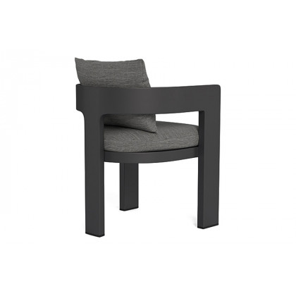 Harbour Victoria Dining Chair - Aluminum Taupe, Panama Grafito