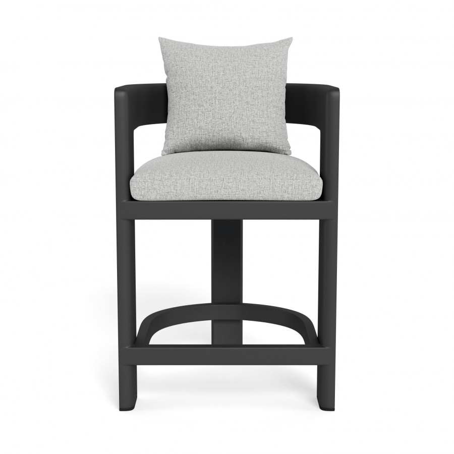 Harbour Victoria Aluminum Counter Stool - Aluminum Asteroid / Copacabana Sand