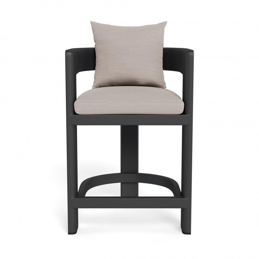 Harbour Victoria Aluminum Counter Stool - Aluminum Asteroid / Panama Marble