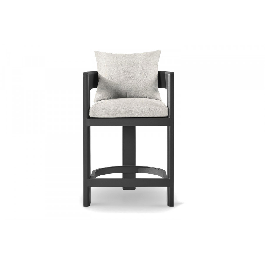 Harbour Victoria Counter Stool - Aluminum Asteroid, Riviera Ivory