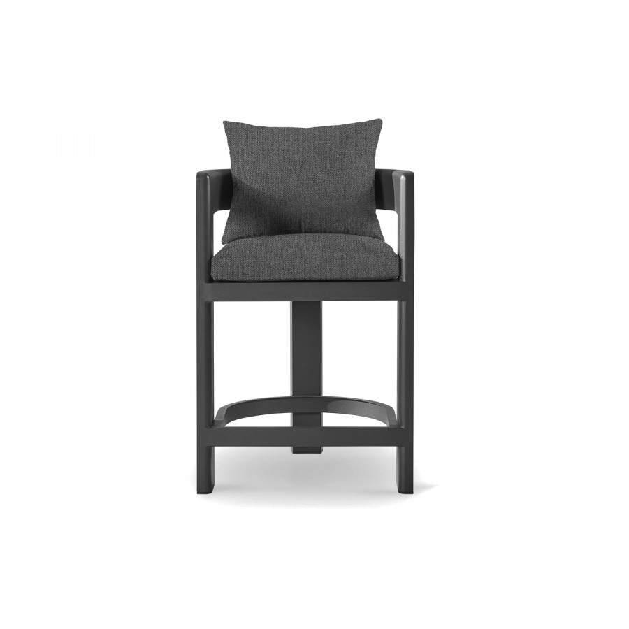 Harbour Victoria Counter Stool - Aluminum Asteroid, Riviera Slate