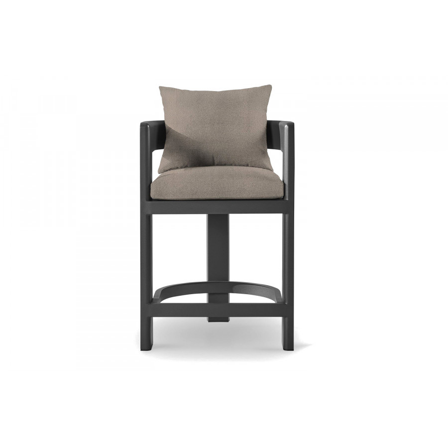 Harbour Victoria Counter Stool - Aluminum Asteroid, Riviera Stone
