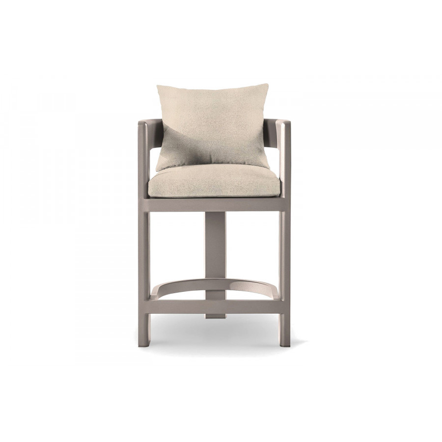 Harbour Victoria Counter Stool - Aluminum Taupe, Riviera Sand