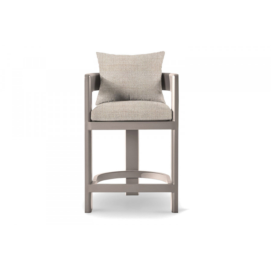 Harbour Victoria Counter Stool - Aluminum Taupe, Siesta Taupe