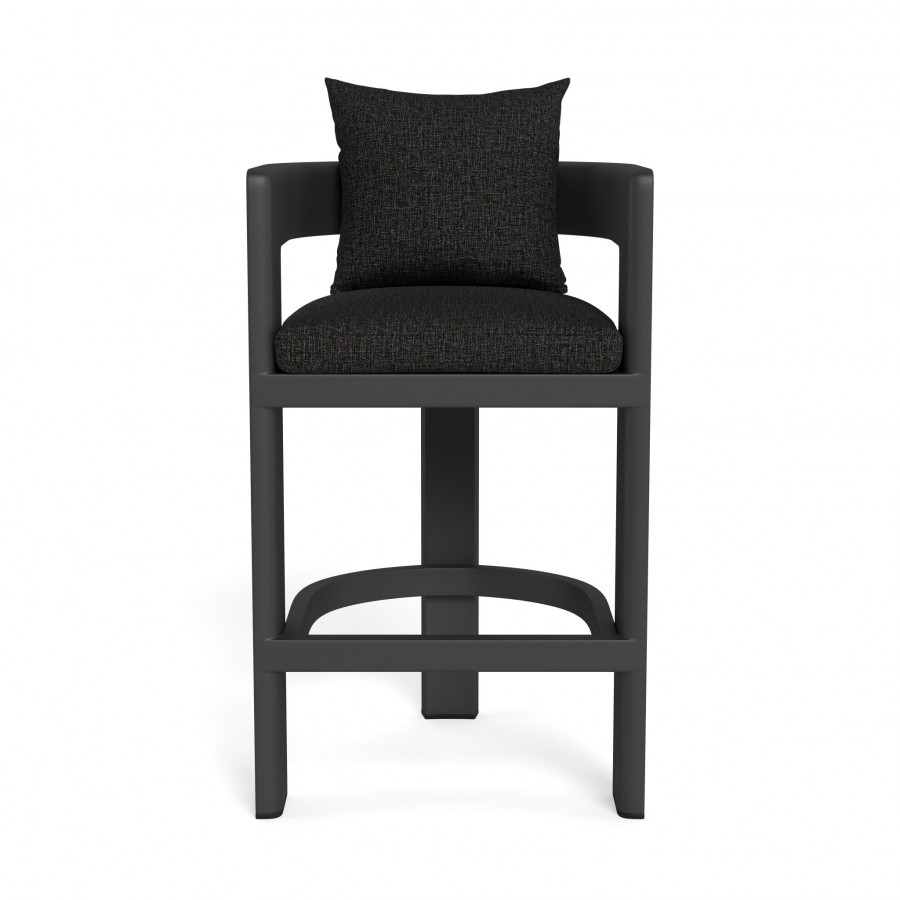 Harbour Victoria Aluminum Bar Stool - Aluminum Asteroid / Copacabana Midnight