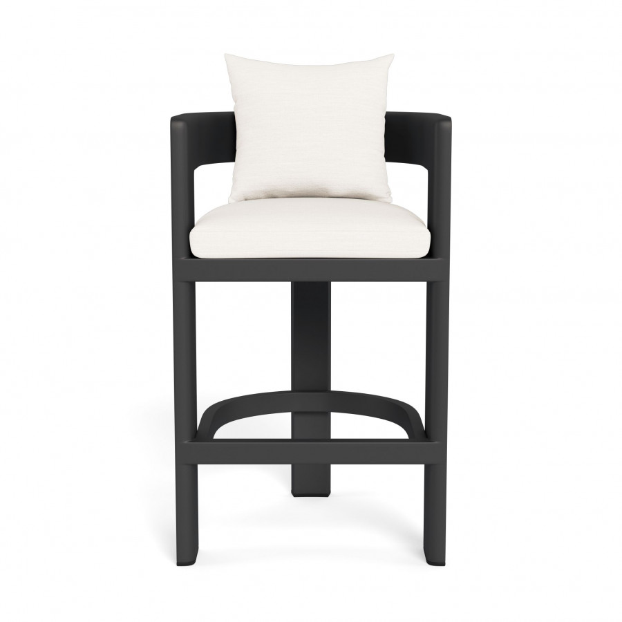 Harbour Victoria Aluminum Bar Stool - Aluminum Asteroid / Panama Blanco