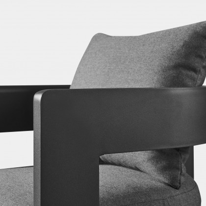 Harbour Victoria Aluminum Bar Stool - Aluminum Asteroid / Panama Grafito