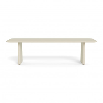 Harbour Victoria Aluminum Slatted Dining Table 108"