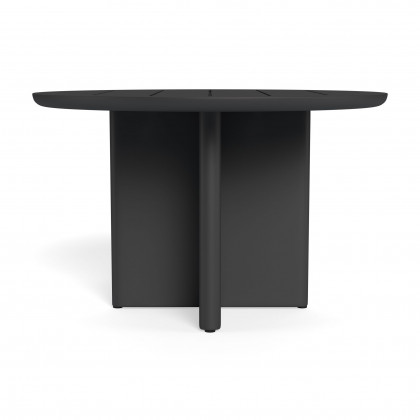 Harbour Victoria Aluminum Slatted Round Dining Table 48"