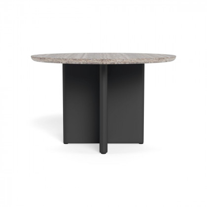 Harbour Victoria Aluminum Stone Round Dining Table 48"