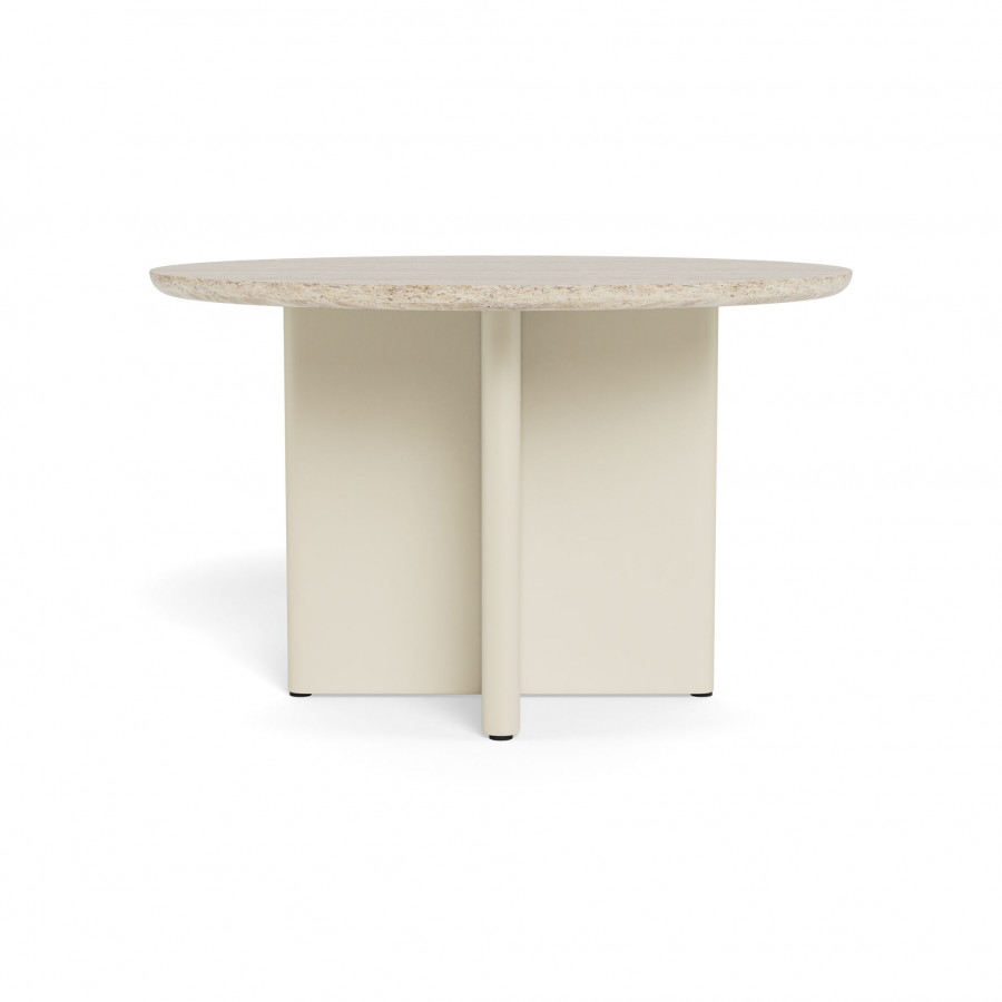 Harbour Victoria Aluminum Stone Round Dining Table 48"