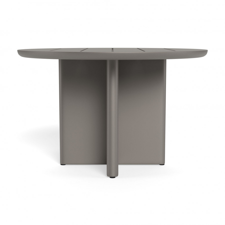 Harbour Victoria Aluminum Slatted Round Dining Table 48"