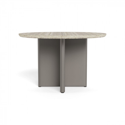 Harbour Victoria Aluminum Stone Round Dining Table 48"