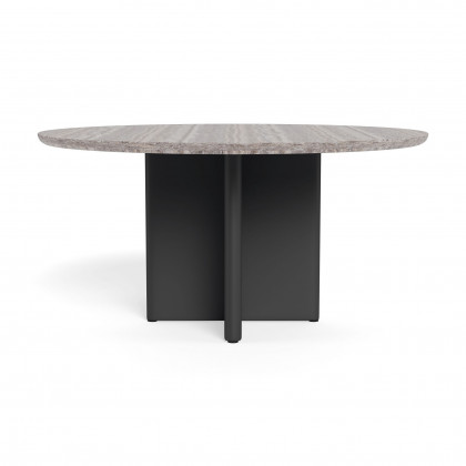 Harbour Victoria Aluminum Stone Round Dining Table 60"
