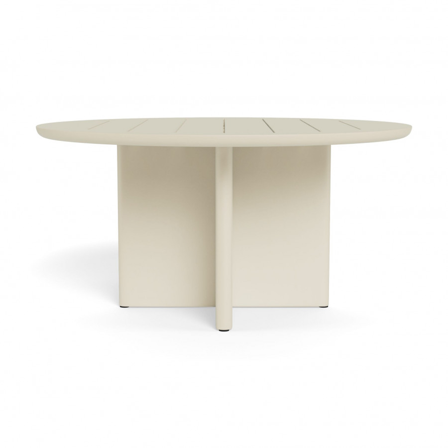 Harbour Victoria Aluminum Slatted Round Dining Table 60"